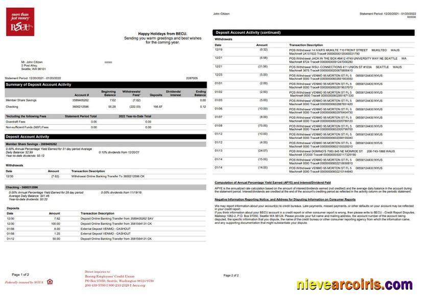 Australia BECU Bank Statement.pdf Preview