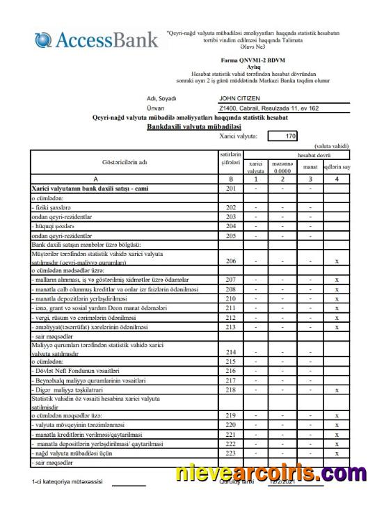 Azerbaijan Access Bank (azerbaijani) Excel Pdf Photolook