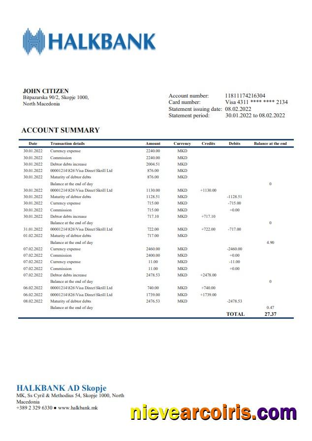Macedonia Halkbank Ban Statement Photolook
