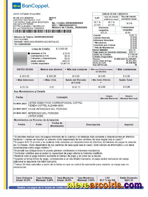 Mexico BanCoppel Account St Photolook