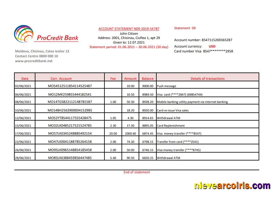 Moldova Procredit Excel Pdf Photolook