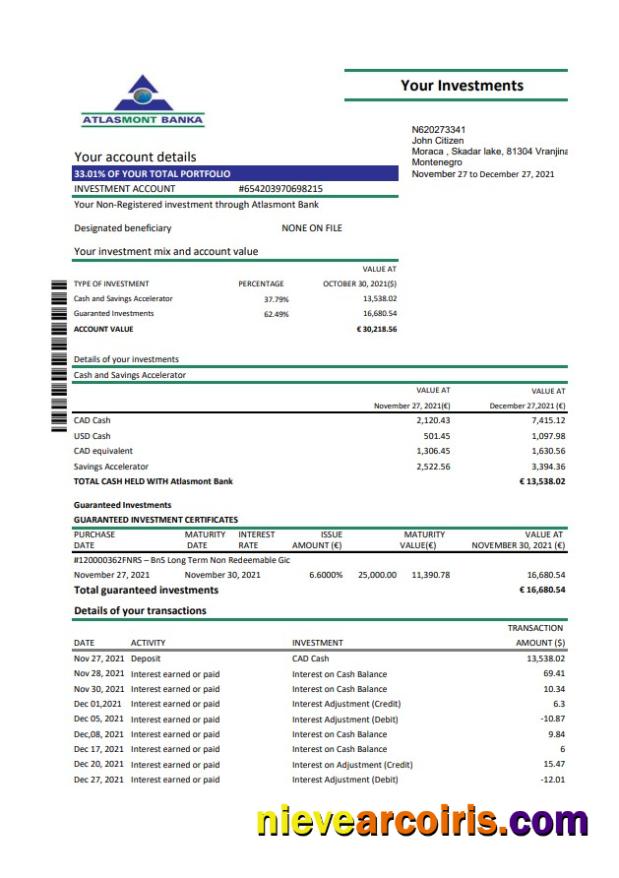 Montenegro Atlasmont Excel Pdf Template