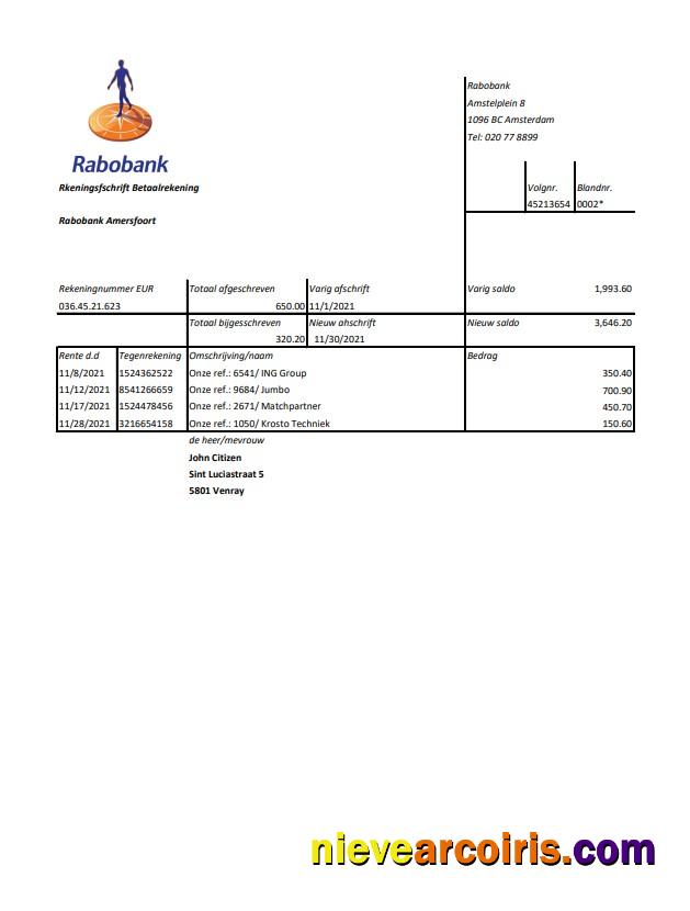 Netherlands Rabobank Excel Pdf Photolook