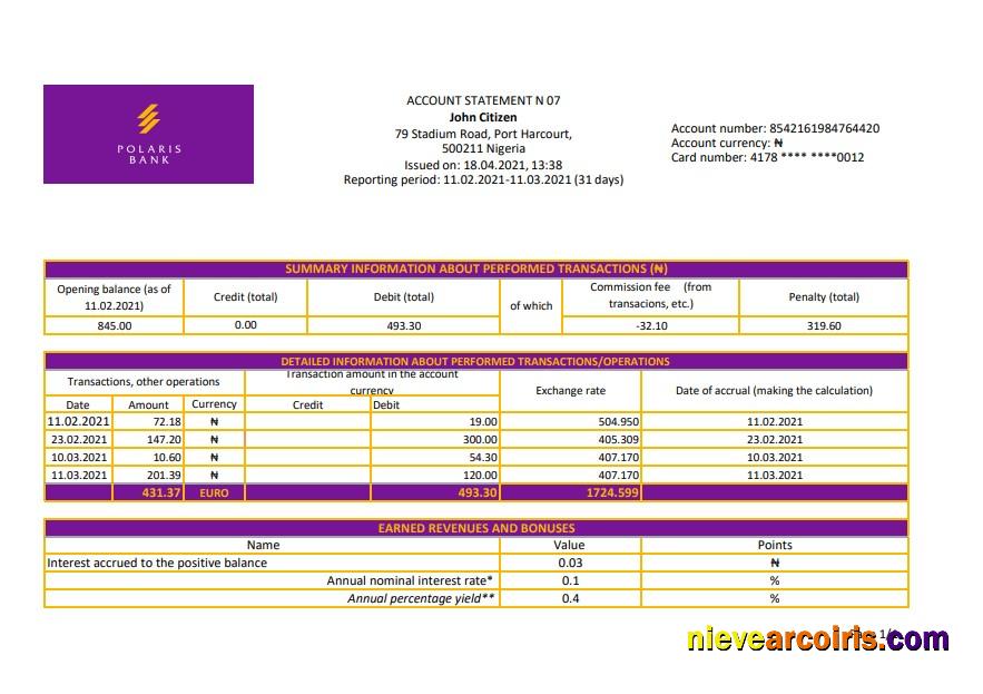 Nigeria Polaris Excel Pdf Photolook
