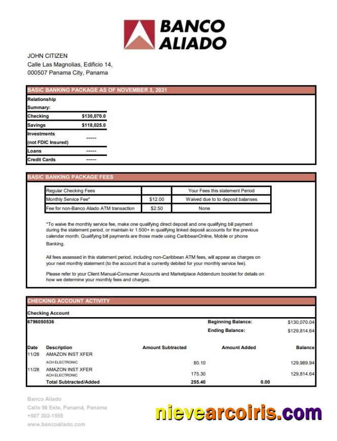 Panama Banco Aliado Excel Pdf Photolook