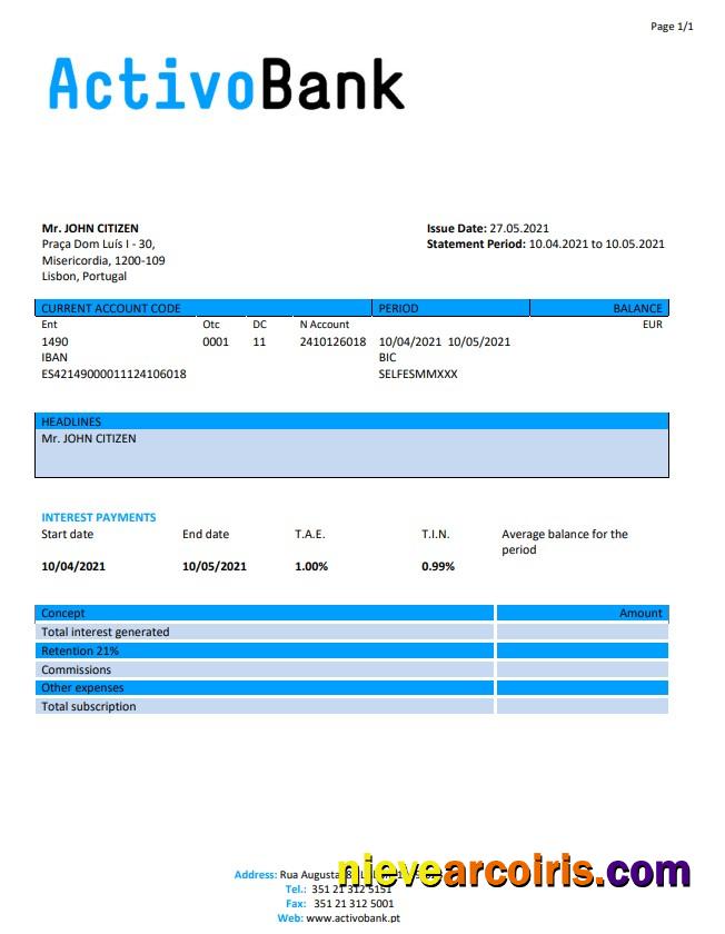 Portugal Banco Activobank S.A. Preview