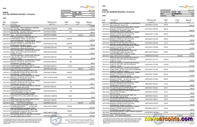 UAE Mashreq Bank St Excel Template