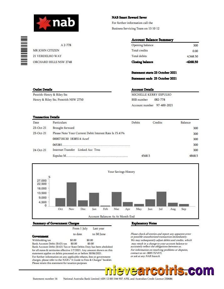 USA NAB Excel Pdf Sample