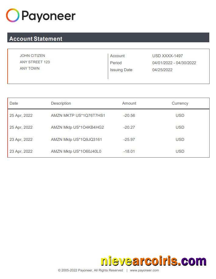 USA Payoneer Doc Photolook