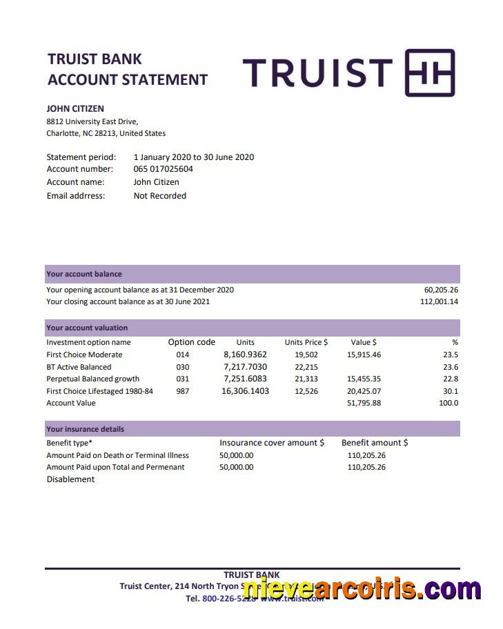 USA Truist Bank Excel Pdf Preview