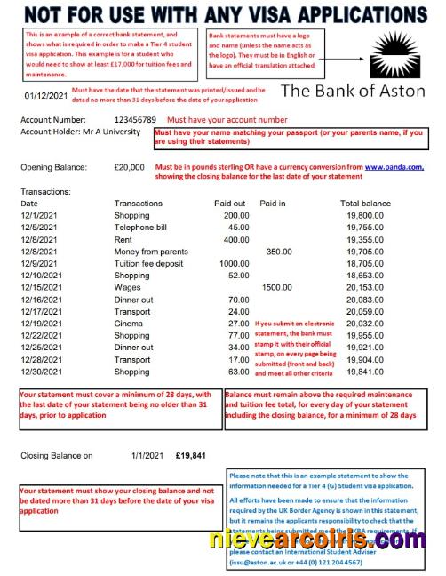 Editable United Kingdom The Bank Of Aston Bank Statement Template In Excel And PDF Format