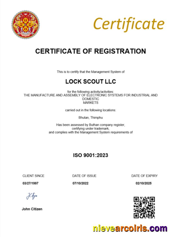 Editable Bhutan Certificate Of Registration Word And PDF Template