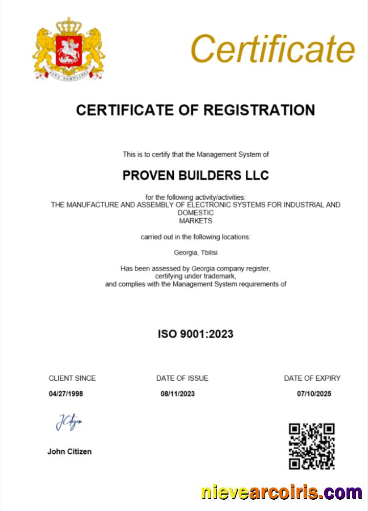 Editable Georgia Certificate Of Registration Word And PDF Template