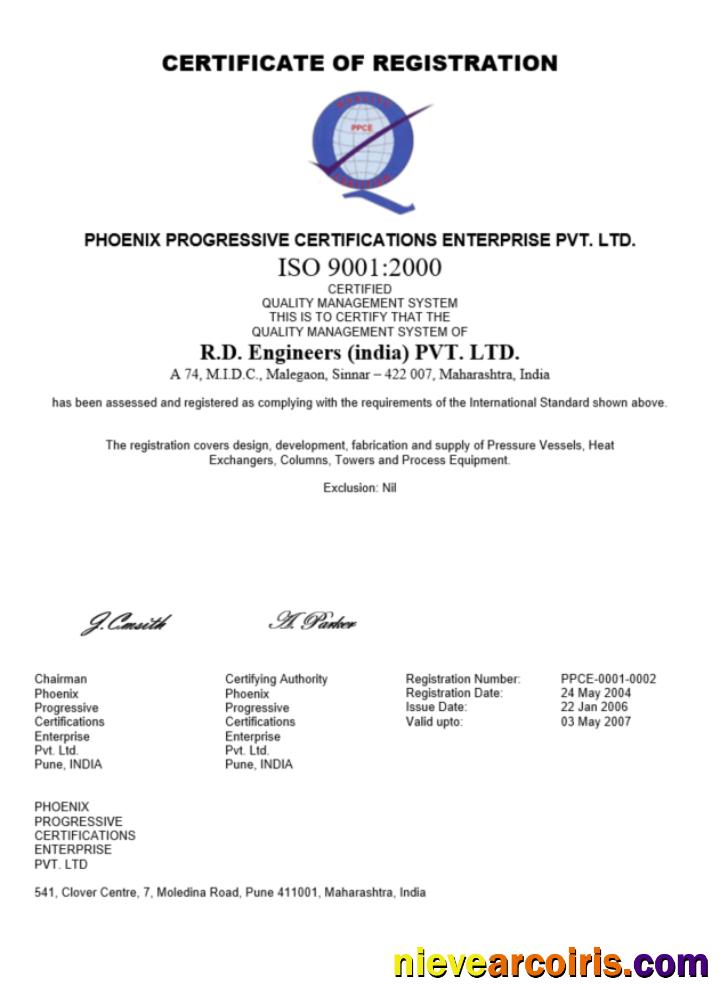Professional India Certificate Of Registration Word And PDF Template