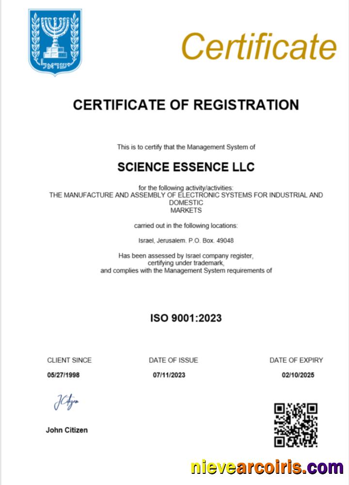 Editable Israel Certificate Of Registration Word And PDF Template