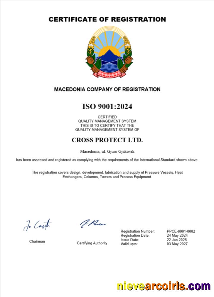 Realistic Macedonia Business Registration Certificate Word And PDF Template