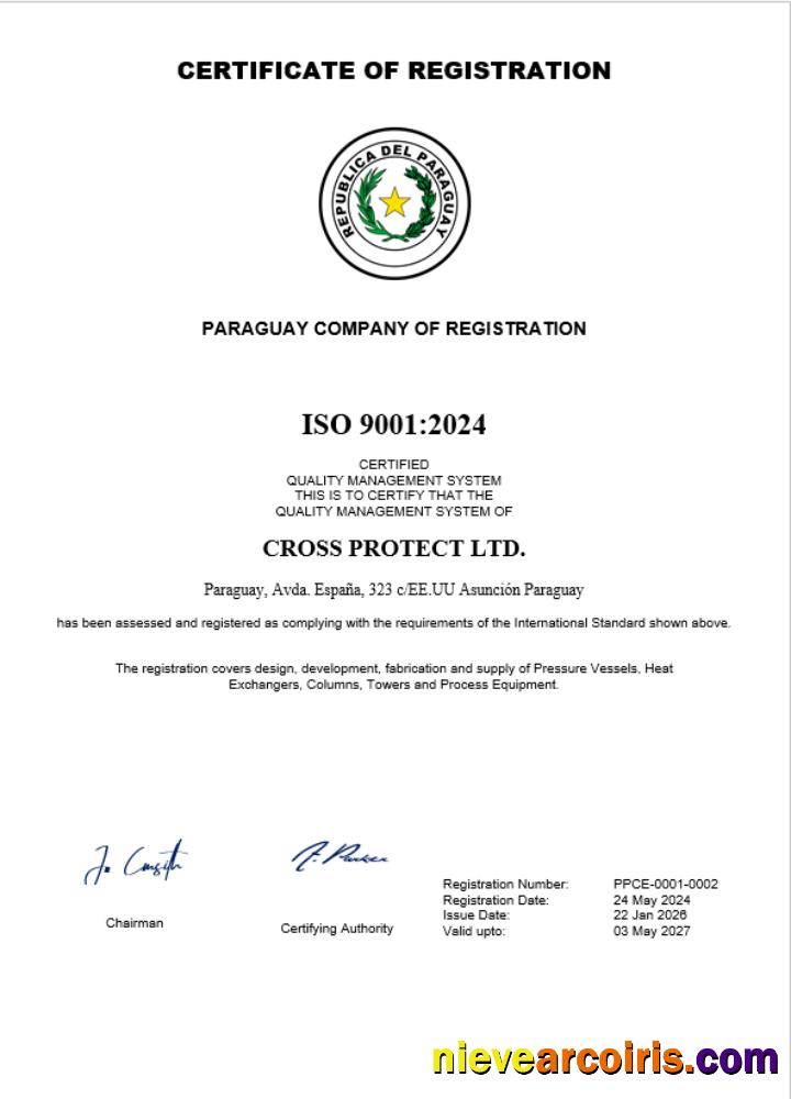 Realistic Paraguay Business Registration Certificate Word And PDF Template
