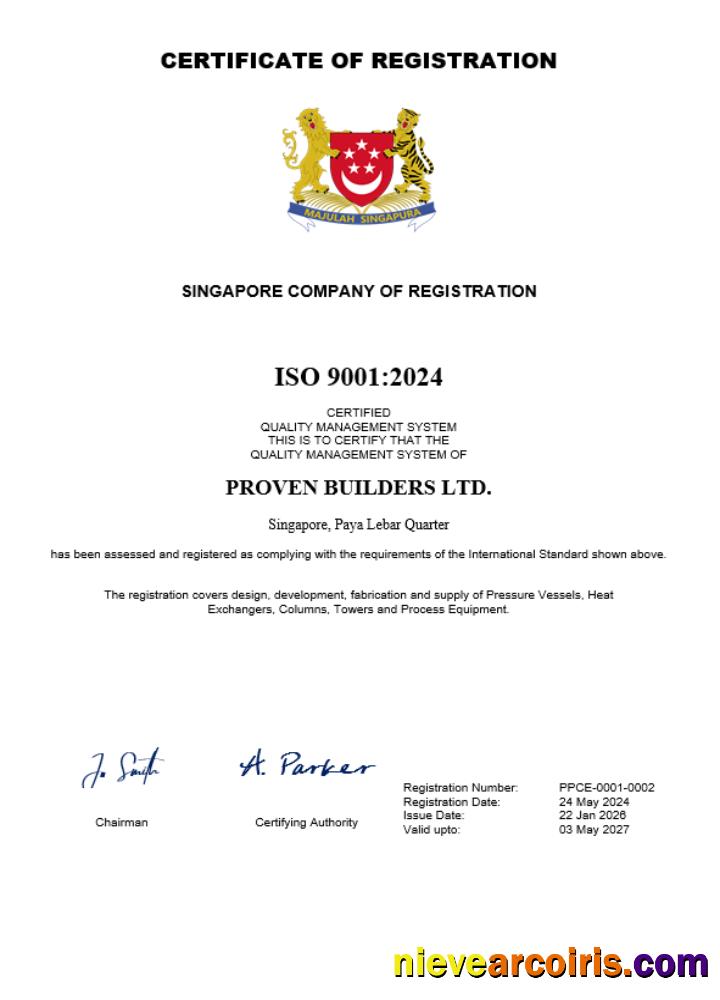 Editable Singapore Business Registration Certificate Word And PDF Template
