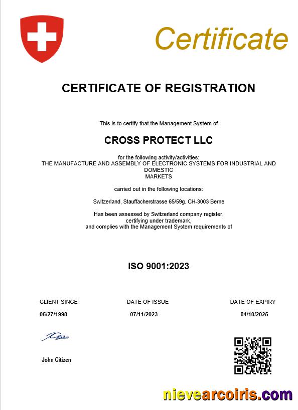 Premium Switzerland Business Registration Certificate Word And PDF Template