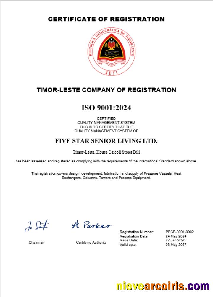 Premium Timor Leste Business Registration Certificate Word And PDF Template