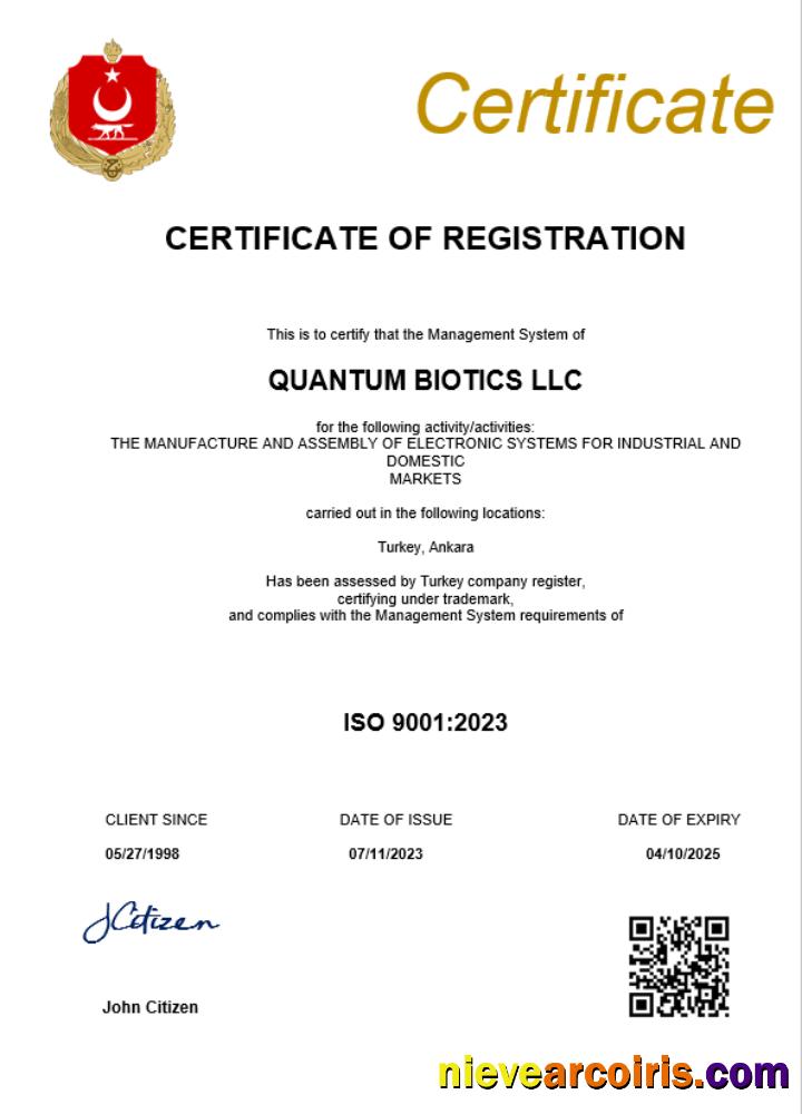 Editable Turkey Business Registration Certificate Word And PDF Template