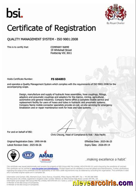 Professional UK Certificate Of Registration Word And PDF Template
