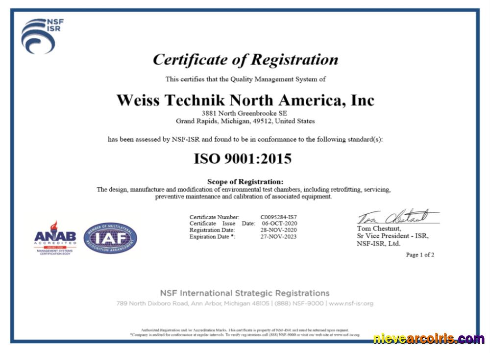 Professional USA ISO Certificate Of Registration Word And PDF Template
