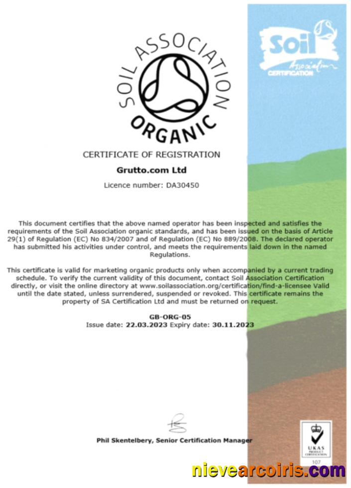 Editable USA Soil Association Certificate Of Registration Word And PDF Template