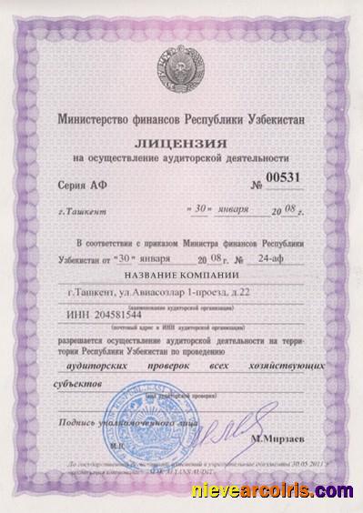 Uzbekistan Business License Photolook