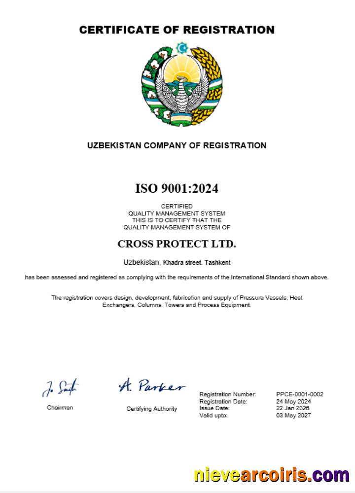 Professional Uzbekistan Business Registration Certificate Word And PDF Template