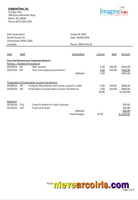 Premium Australia Imagine Time Business Utility Bill Template In Word And PDF Formats