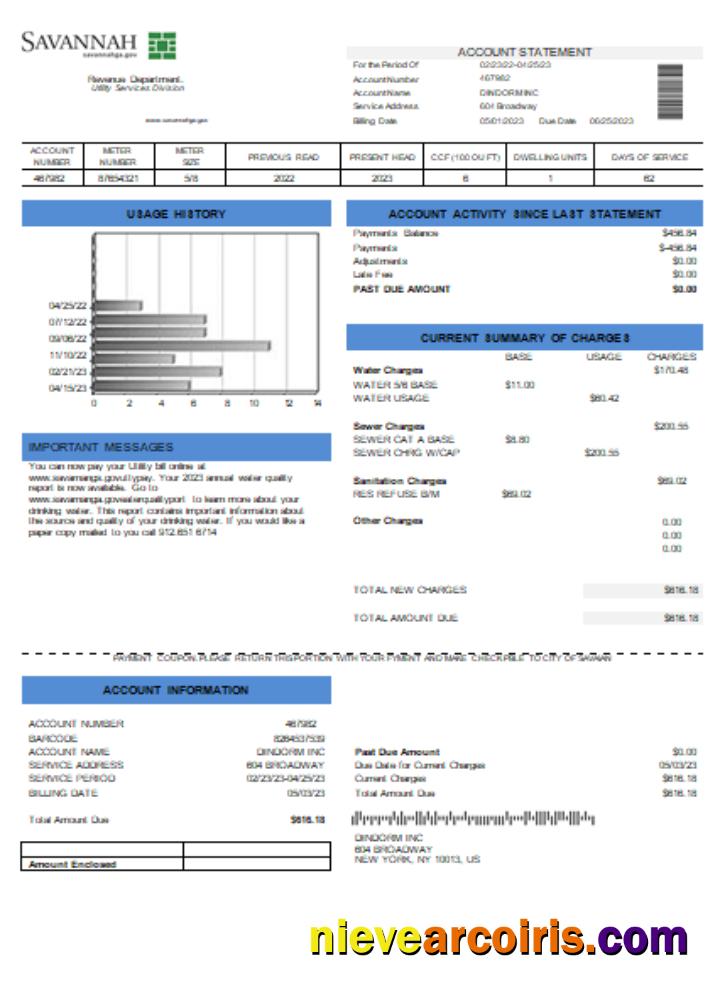 City Of Savannah Utiliyu Business Bill, SCR Preview