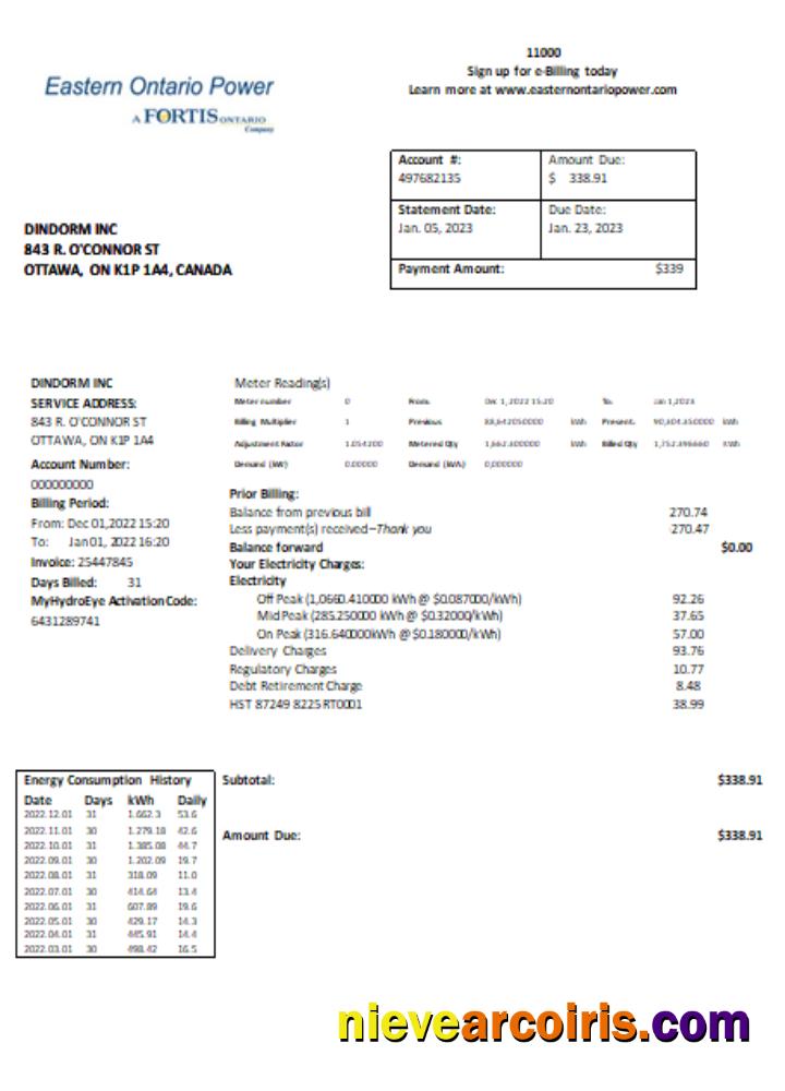 Eastern Ontario Power Utility Business Bill, SCR Preview