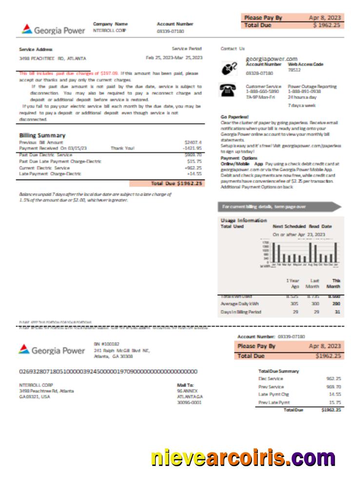 Georgia Power Utility New Brand Business Bill SCR Preview