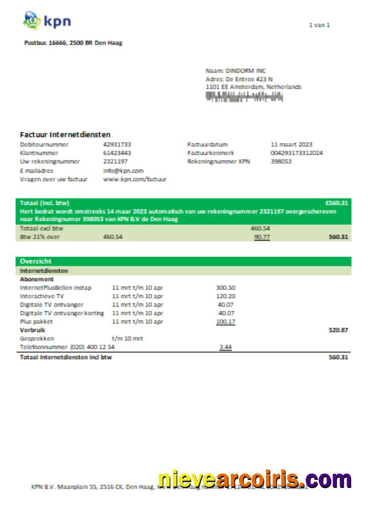 KPN Utility Business Bill, SCR Preview