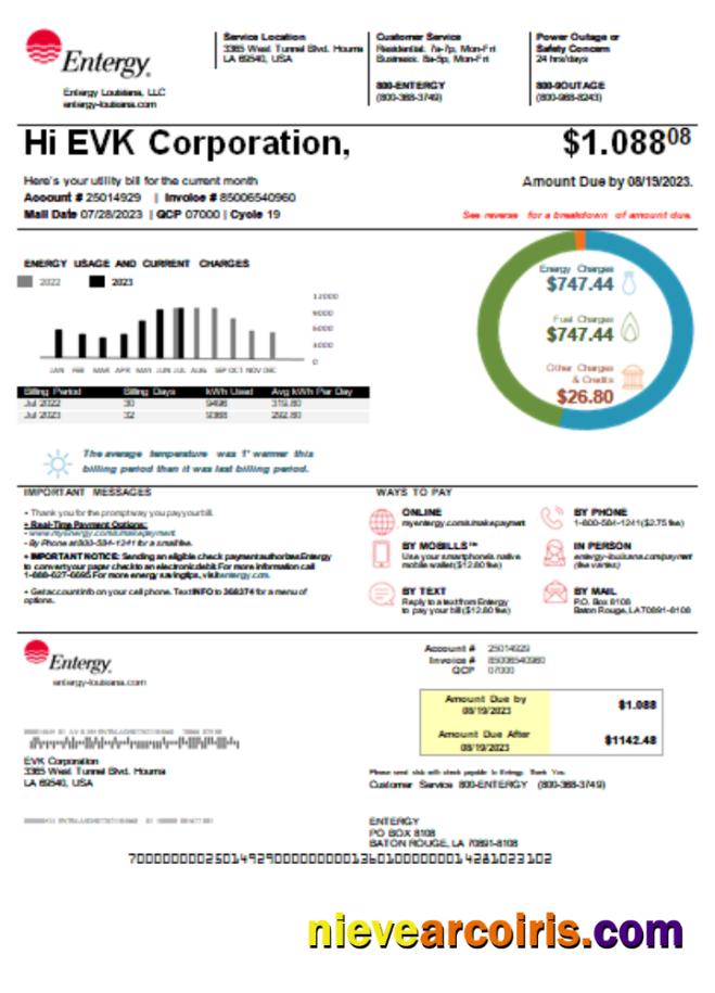 Louisiana Entergy Utility Business Bill SCR Preview