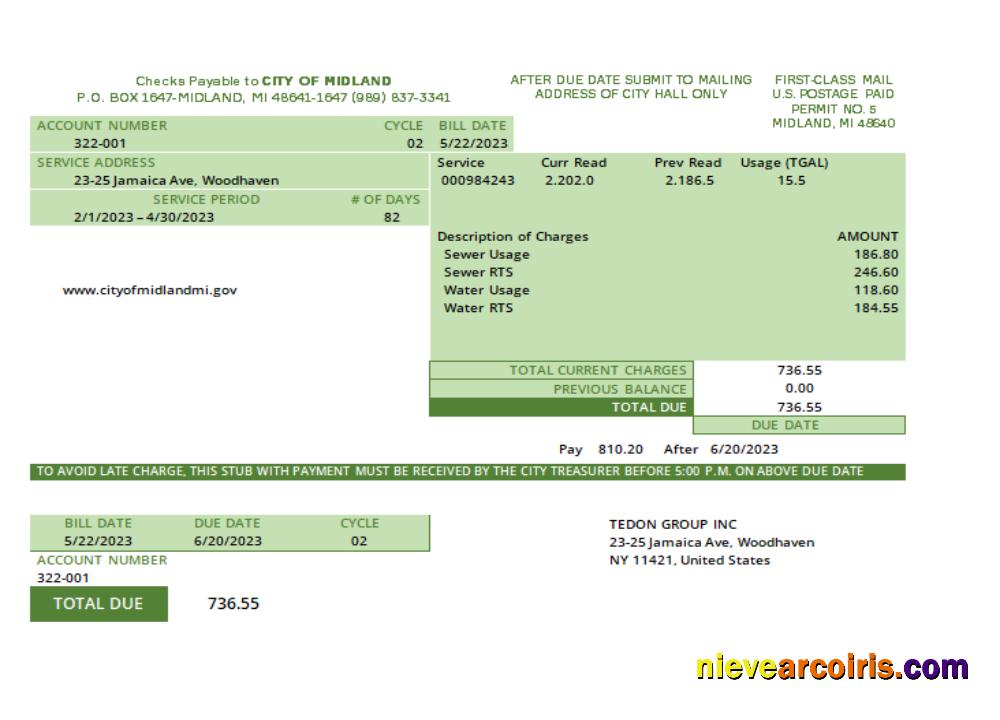 Michigan Water Utility Business Bill, SCR Template