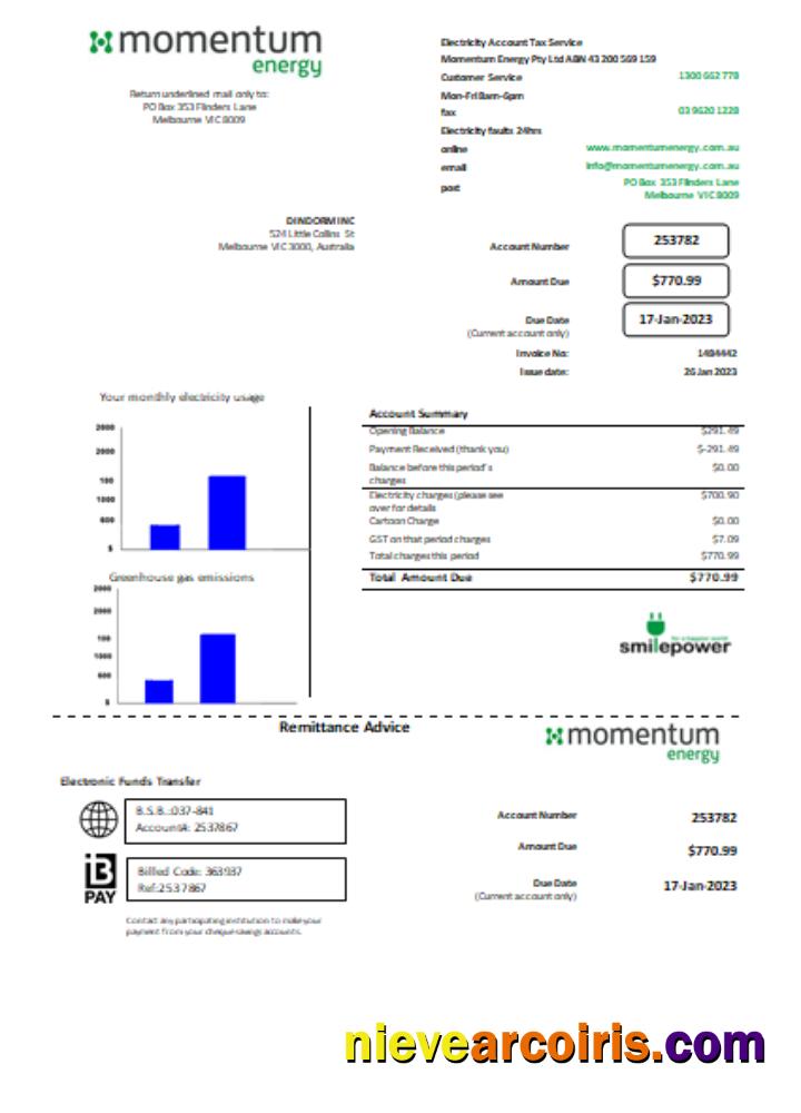 Momentum Energy Utility Business Bill, SCR Preview