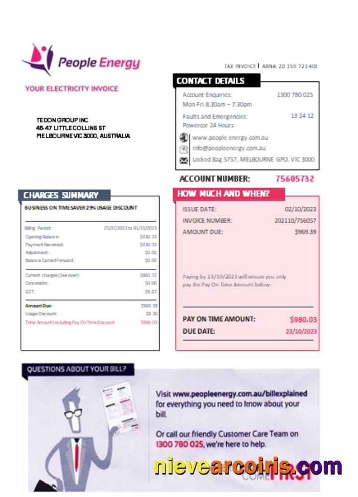 People Energy Electricity Utility Business Bill, SCR Preview