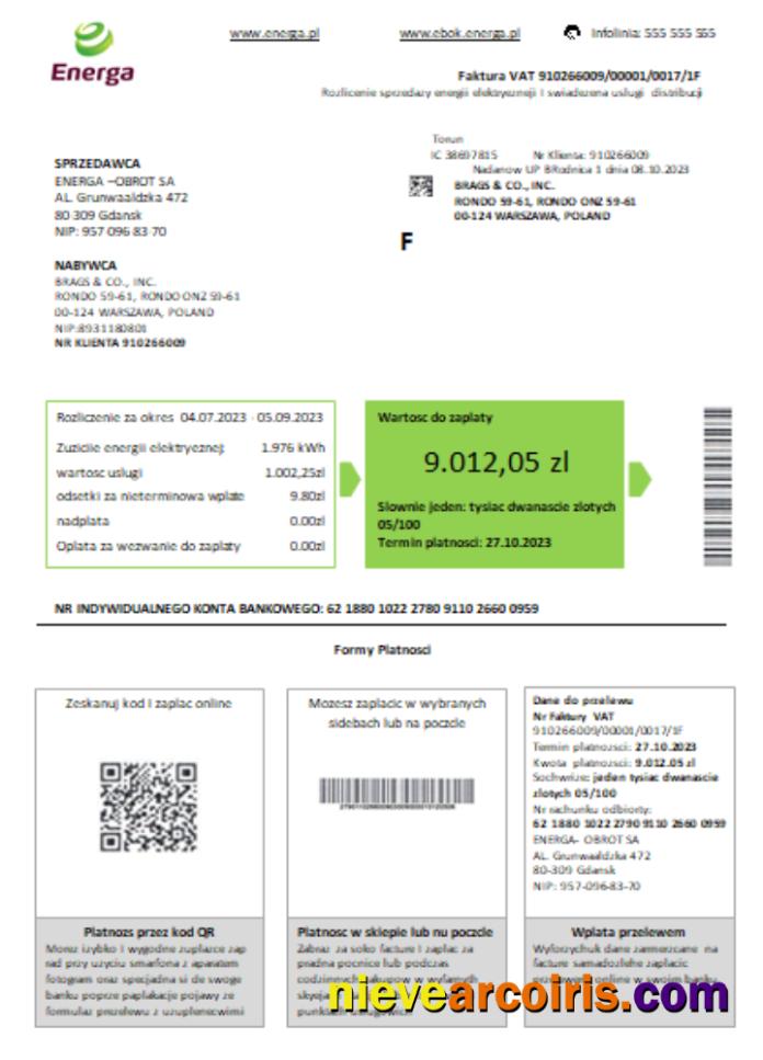 Poland Energa Utility Business Bill, SCR Photolook
