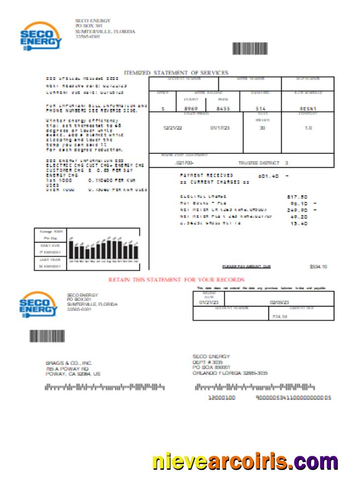 Seco Energy Utility Business Bill, SCR Preview