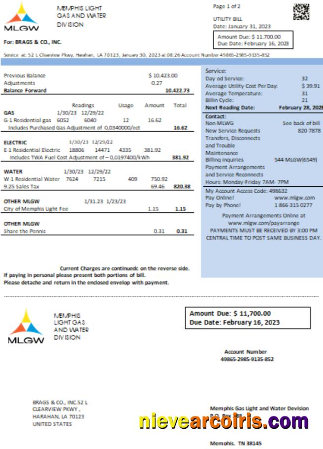Tennesse MLGW Utility Business Bill, SCR Preview
