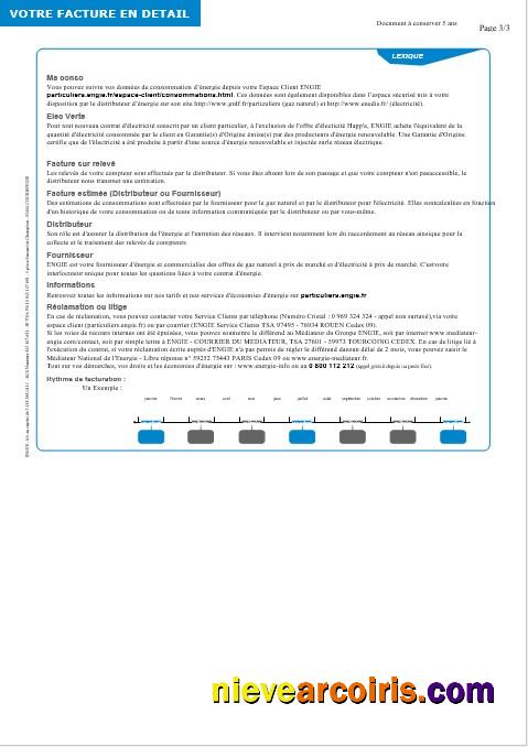 Realistic UNITED KINGDOM ENGIE Business Utility Bill Word And PDF Template 3