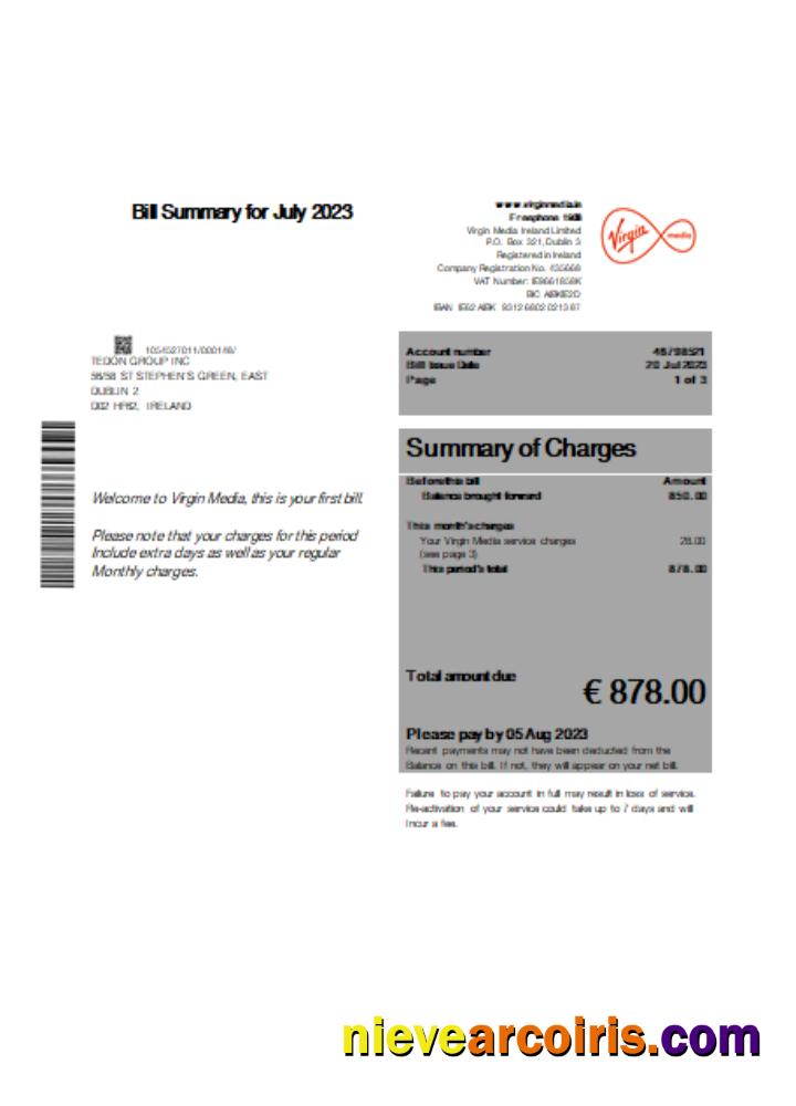 Virgin Media Business Bill, SCR Preview