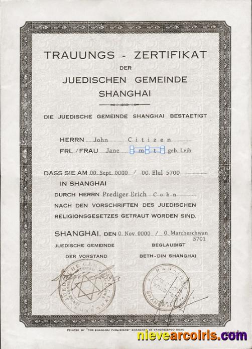Realistic Germany Marriage Certificate Template In PSD Format