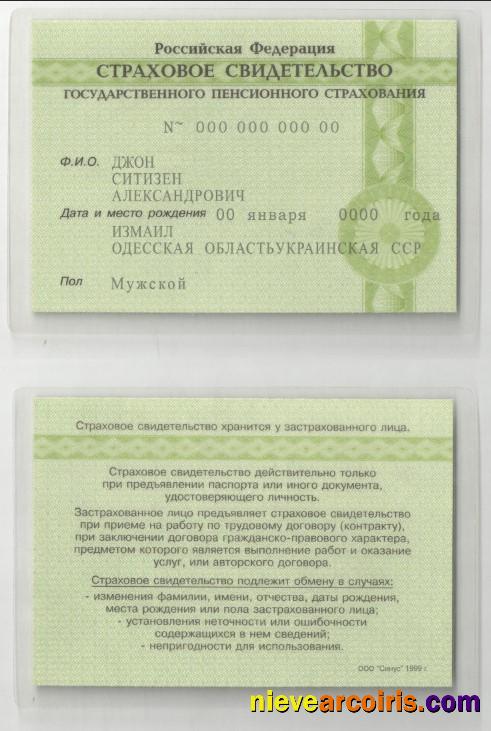 Professional Russia Certificate Of Insurance (COI) Cтроховое Свидетельство Easy To Fill Template In PSD Format