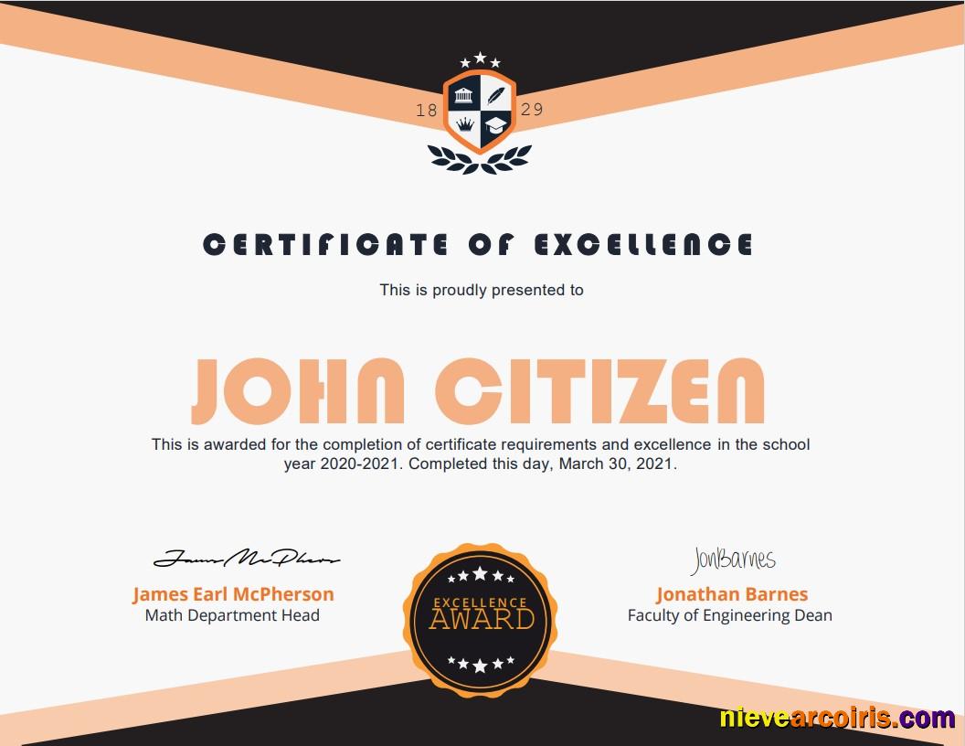 USA Academic Certificate Photolook