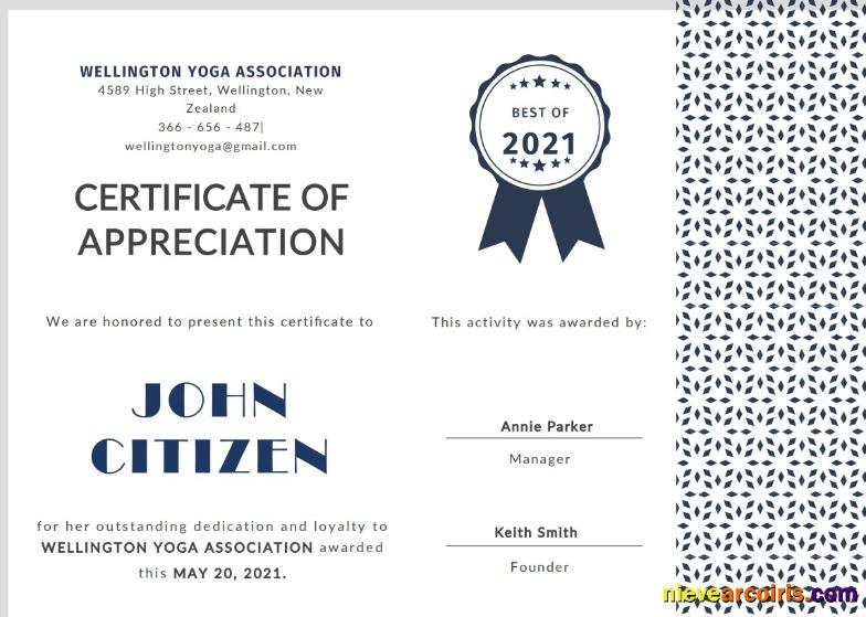 Premium USA Customer Appreciation Certificate Template In Word And PDF Format, Version 2