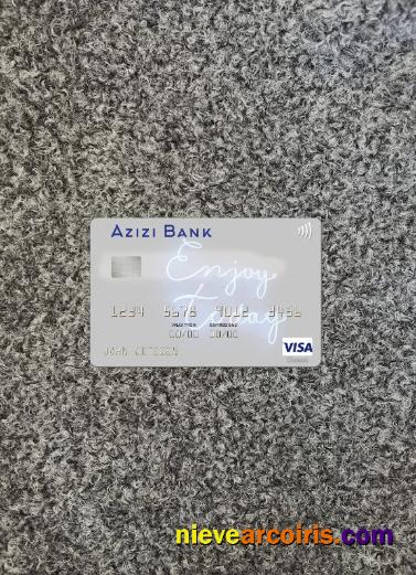 Afghanistan Azizi Bank Visa Card Photolook Front Photolook