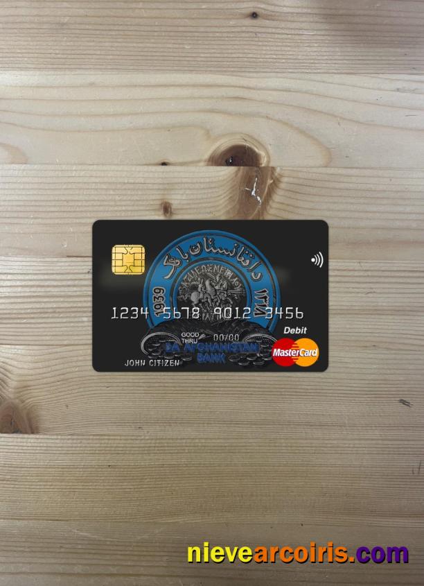 Afghanistan Da Bank Mastercard Photolook Front Sample